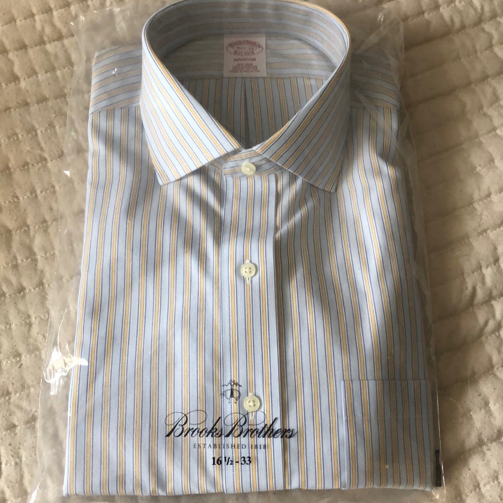 Brand New Brooks Brothers Button Down, 16 1/2 - 33 , $92